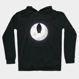 Flat Bat Moon Hoodie